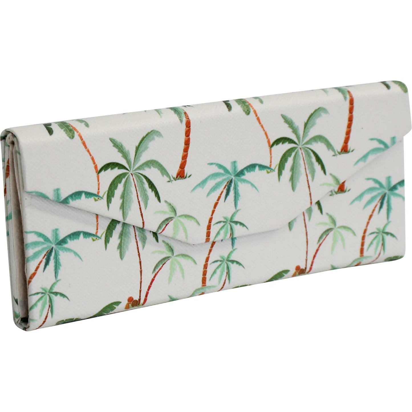 glasses case green palms