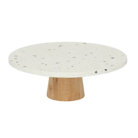 terrazzo round footed board