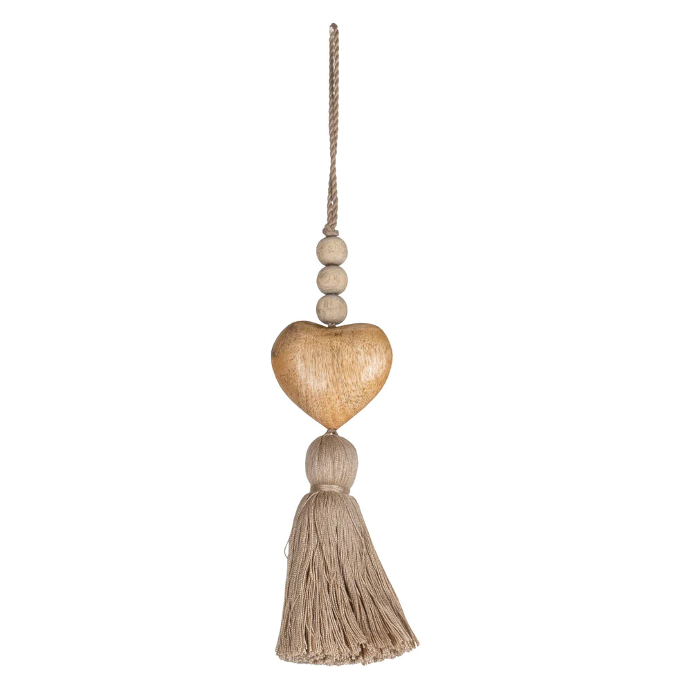 hazel heart tassel