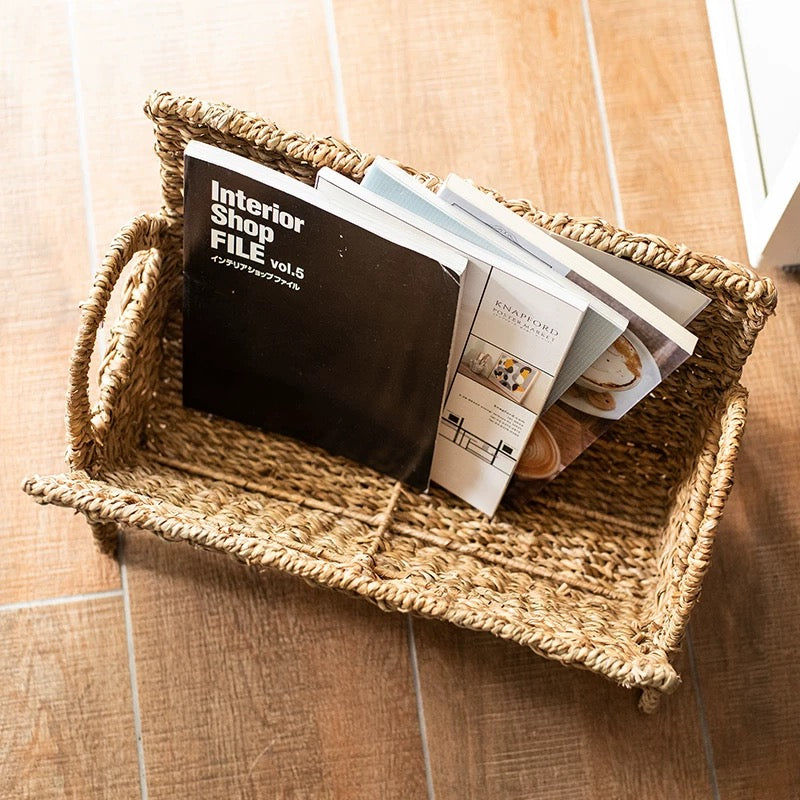 seagrass magazine basket