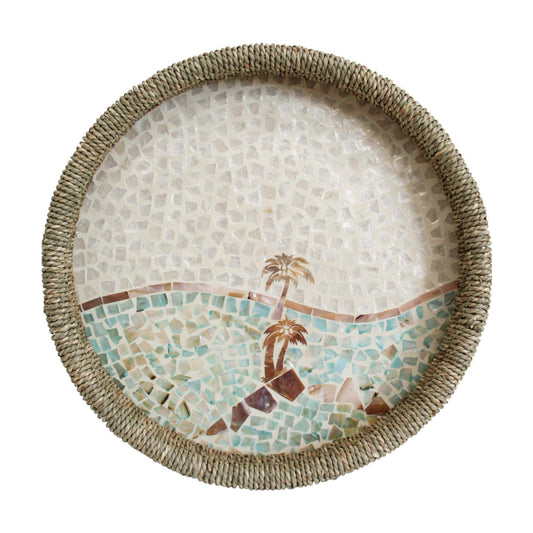 palm shell seagrass tray