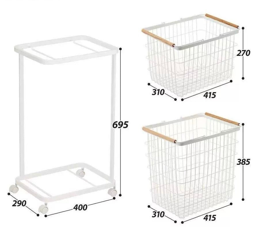 basic wood laundry basket