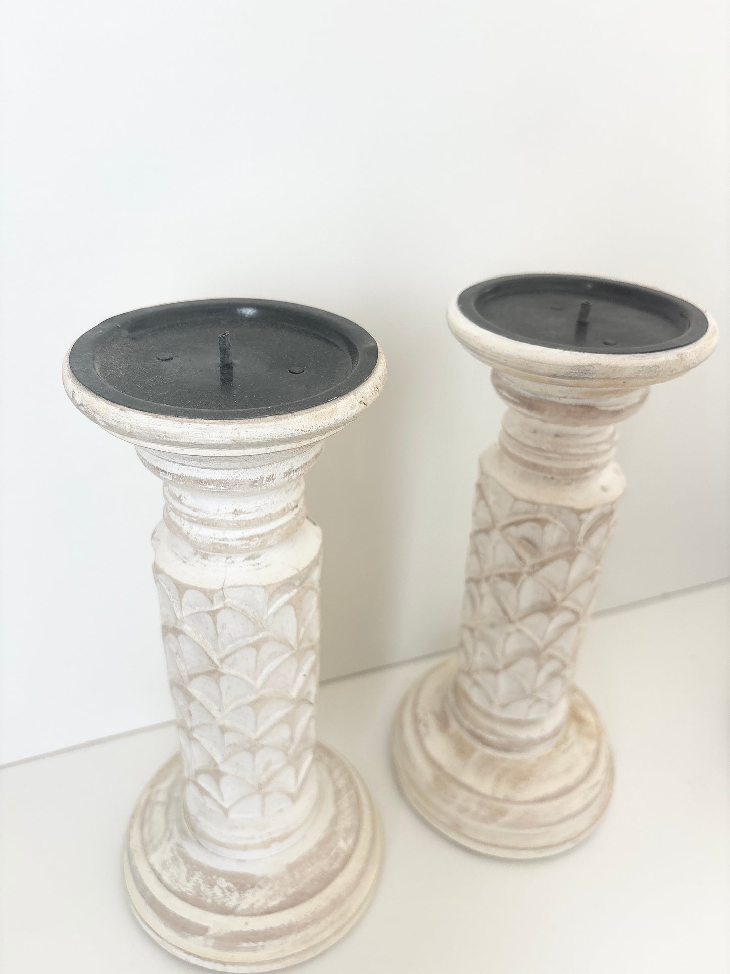 sirena wood candleholder