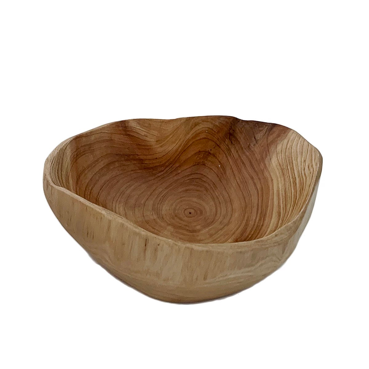 wavy wood bowl