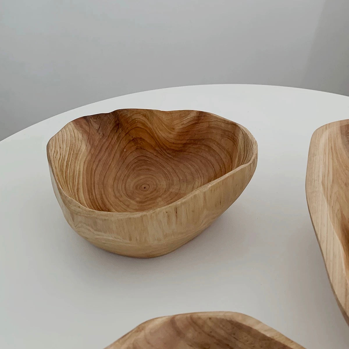 wavy wood bowl