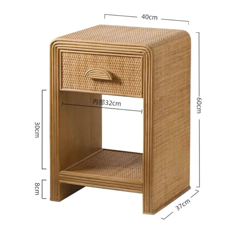 rattan retro rack
