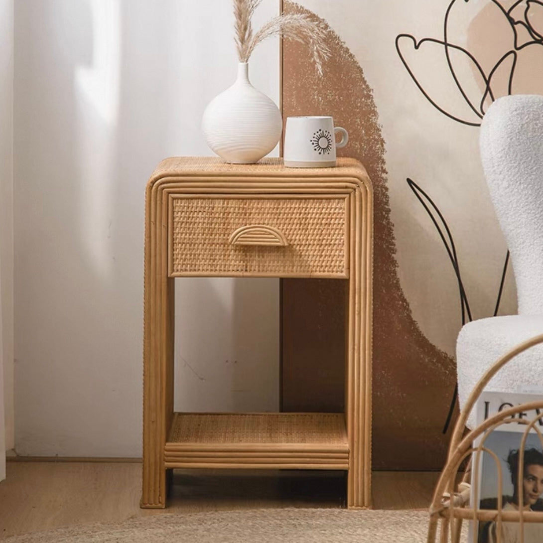rattan retro rack