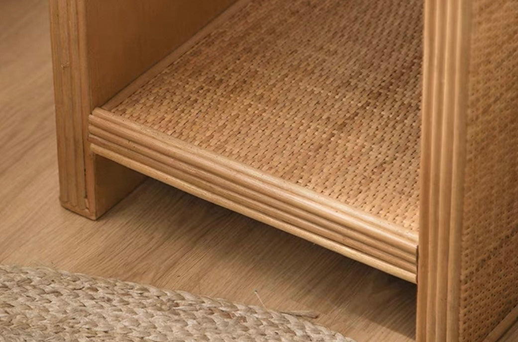 rattan retro rack
