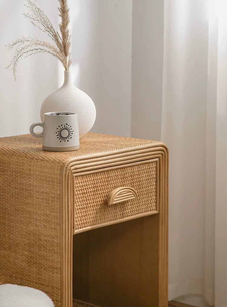 rattan retro rack