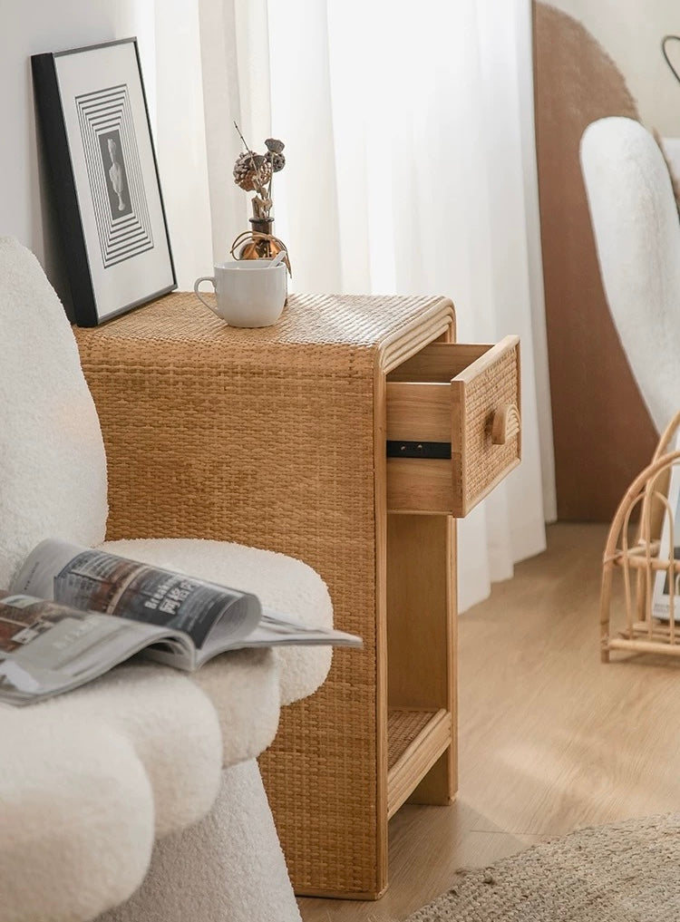 rattan retro rack
