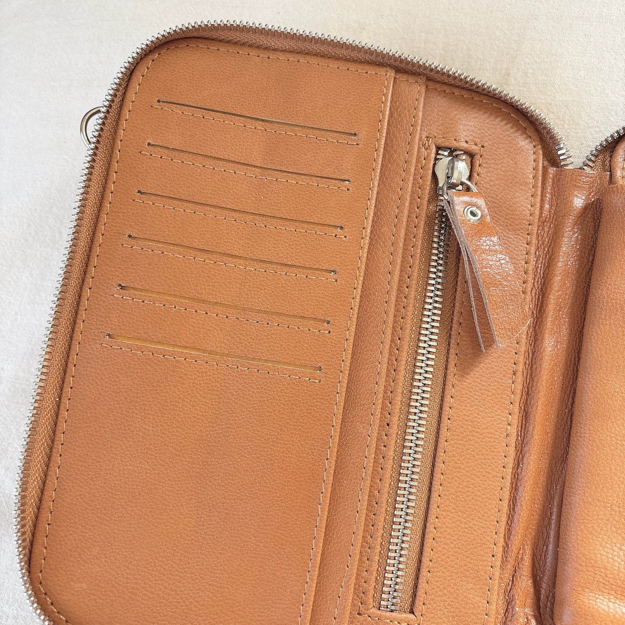 [即納可]2way shell leather multiple bag