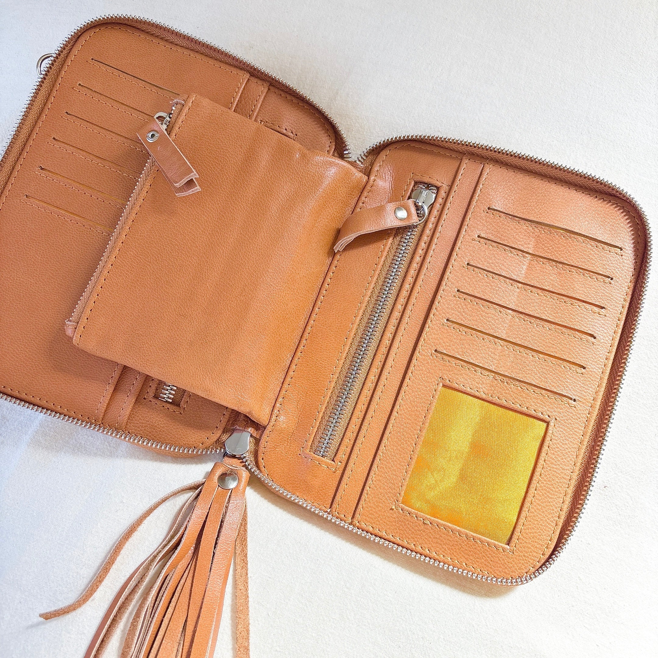 [即納可]2way shell leather multiple bag