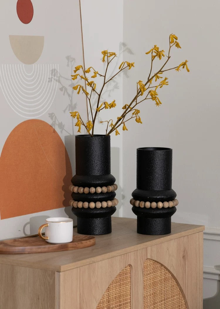 freya beaded vase