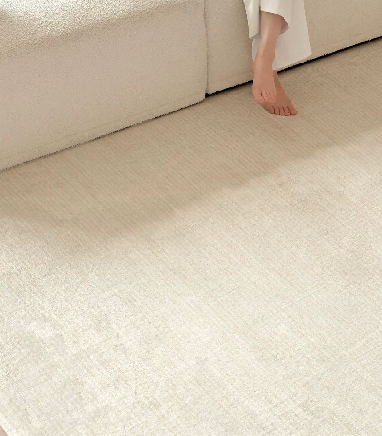 cloud wave cream rug