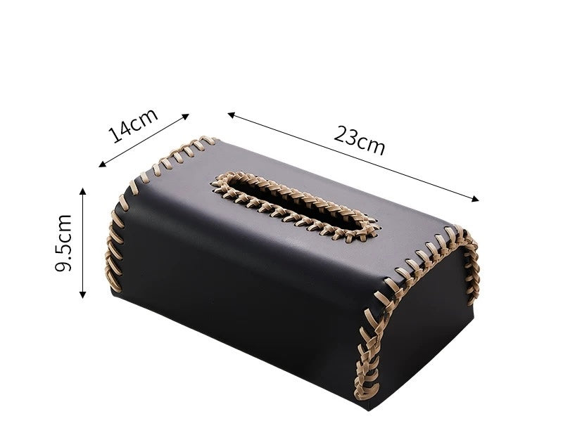 stitched tissue box