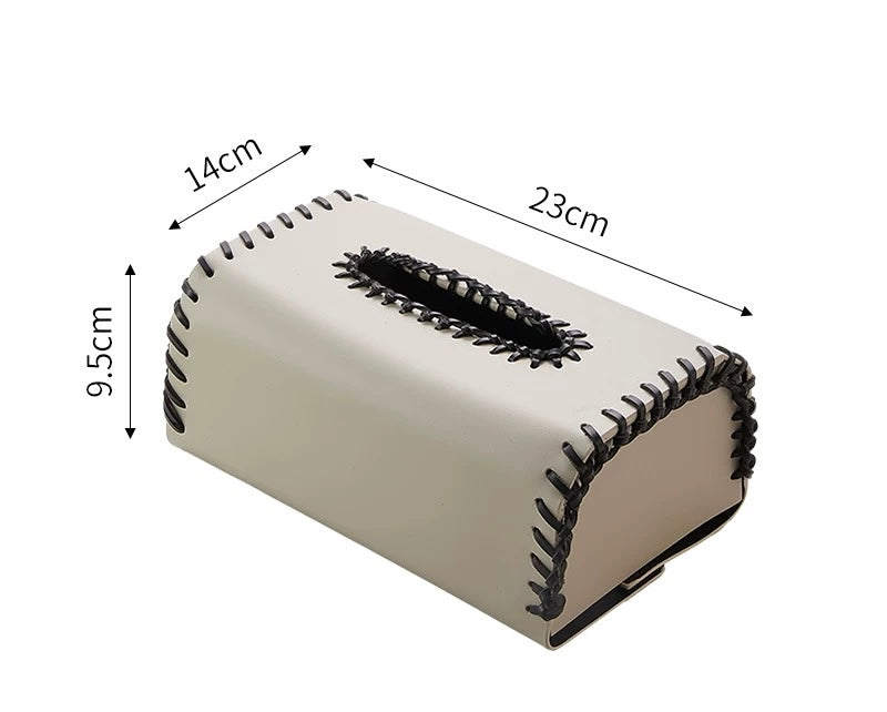 stitched tissue box