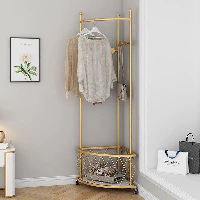 luxe iron coat rack