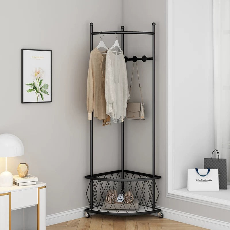 luxe iron coat rack