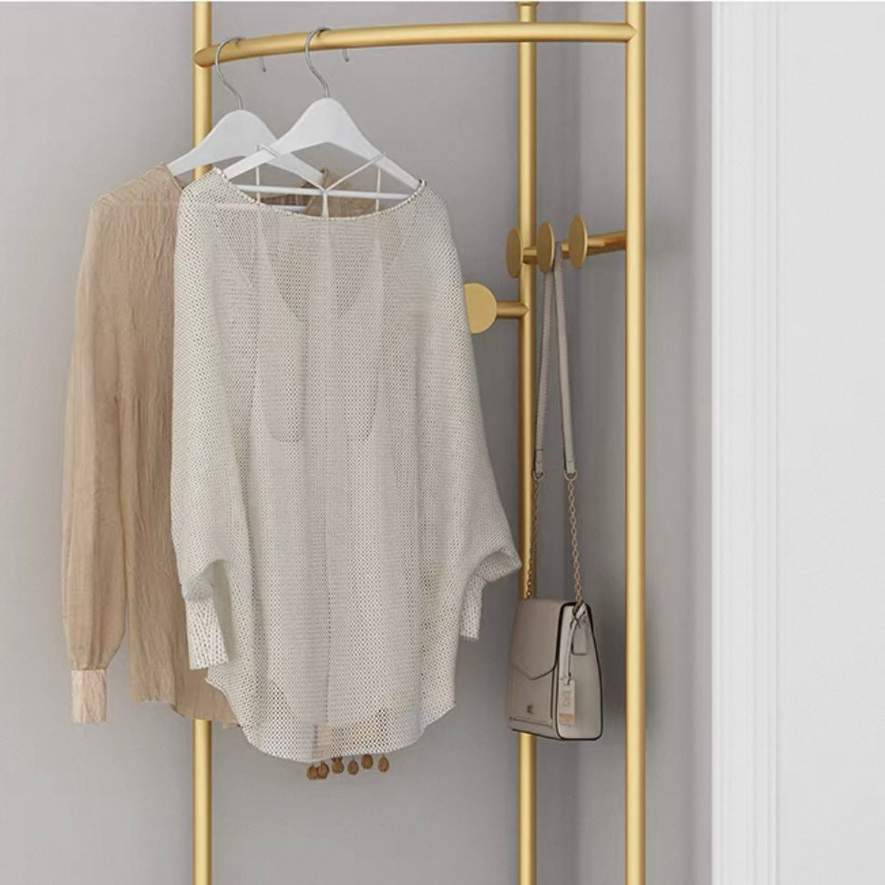 luxe iron coat rack