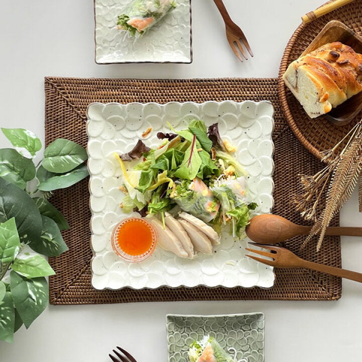 【即納可】plumeria square plate