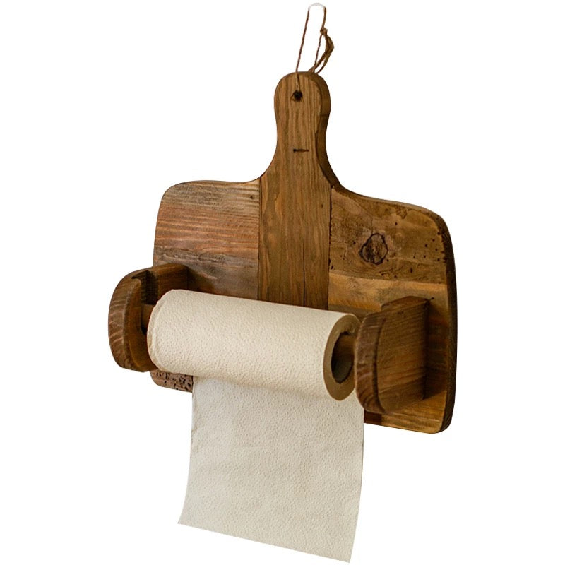 vintage wood hanging holder