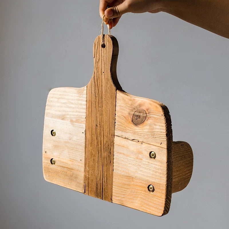 vintage wood hanging holder