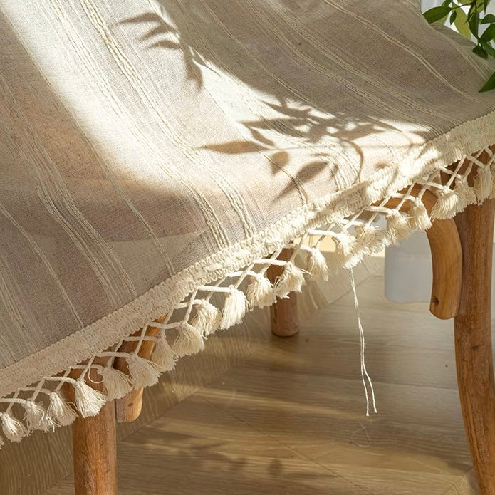 French retro sheer curtain