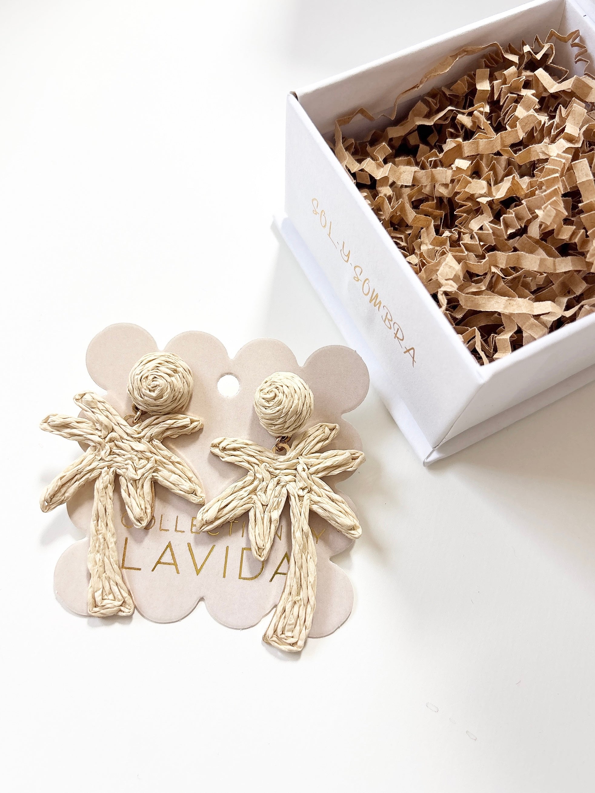 [即納可]earrings palm trees