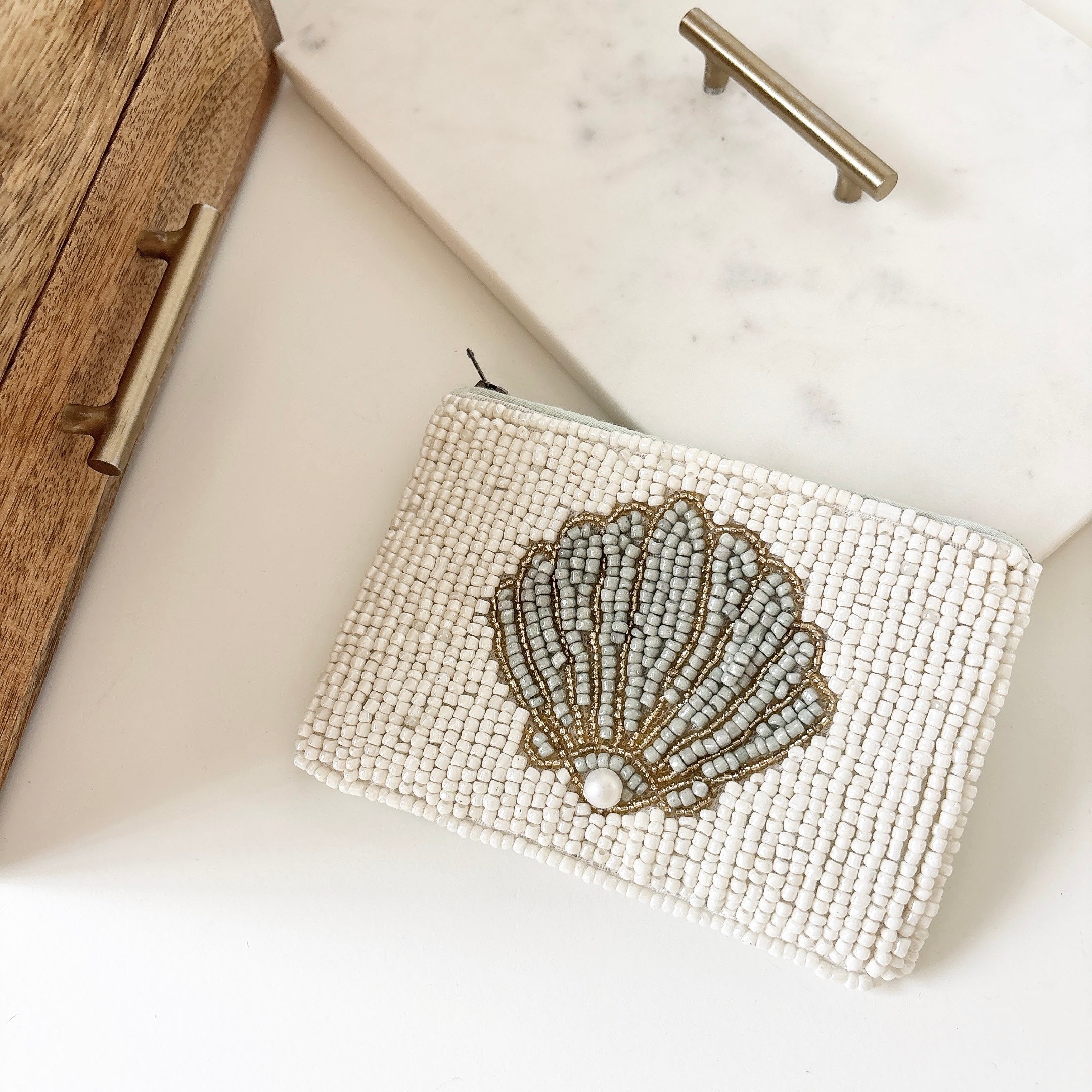 【即納可】venus beaded pouch