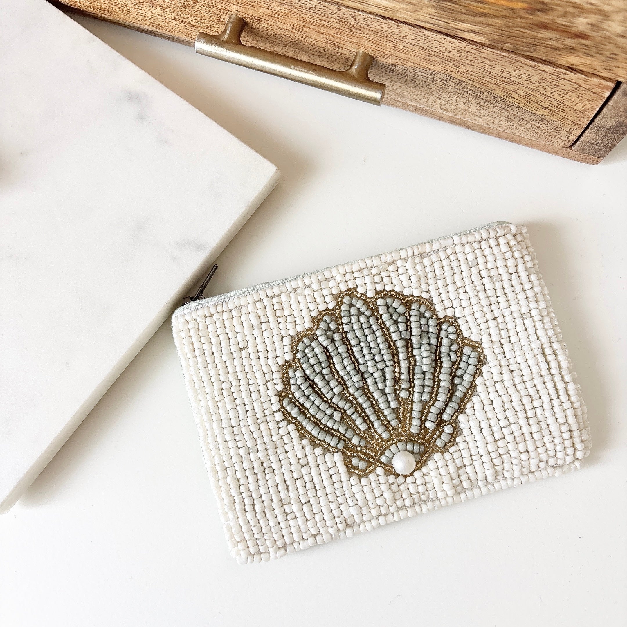 【即納可】venus beaded pouch