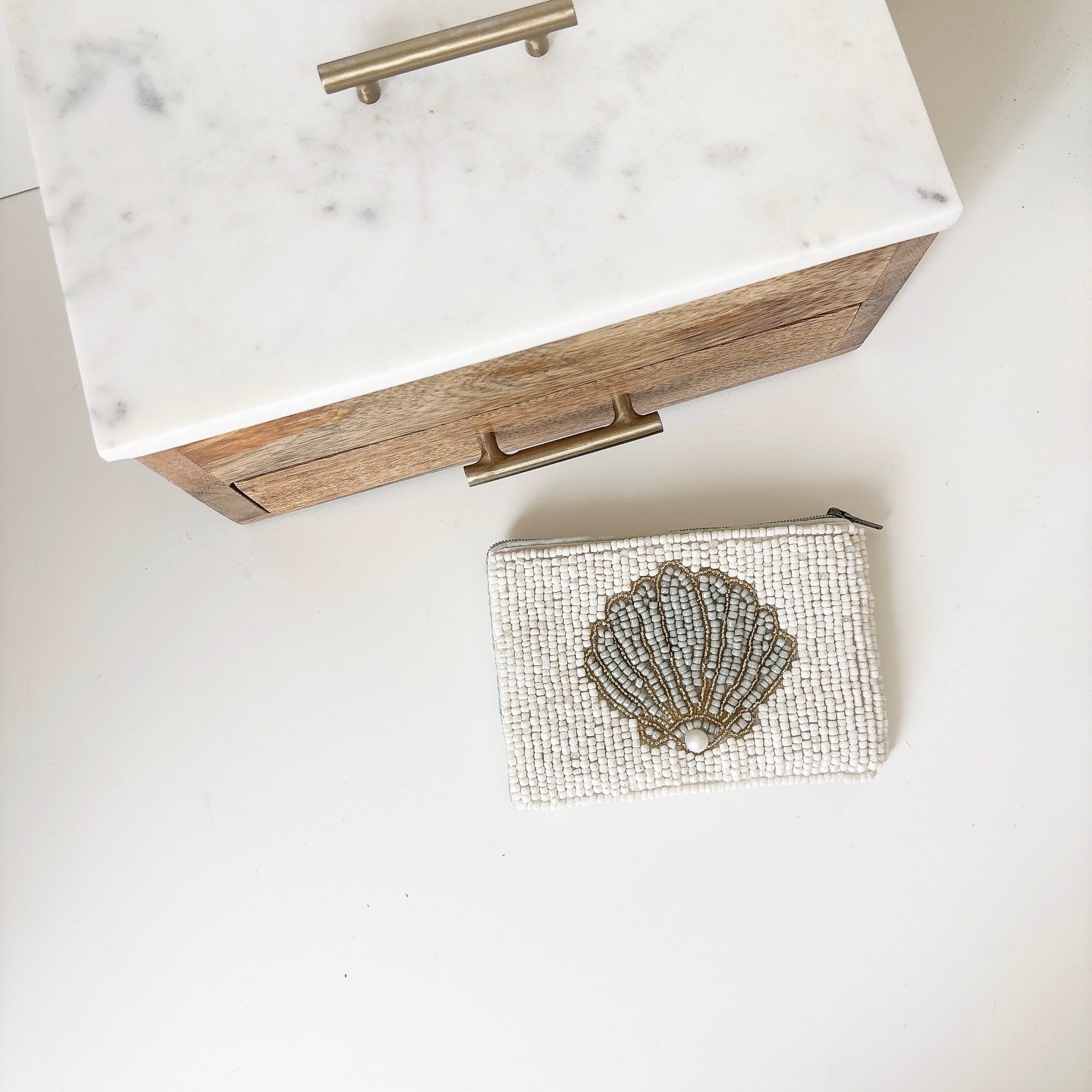 【即納可】venus beaded pouch