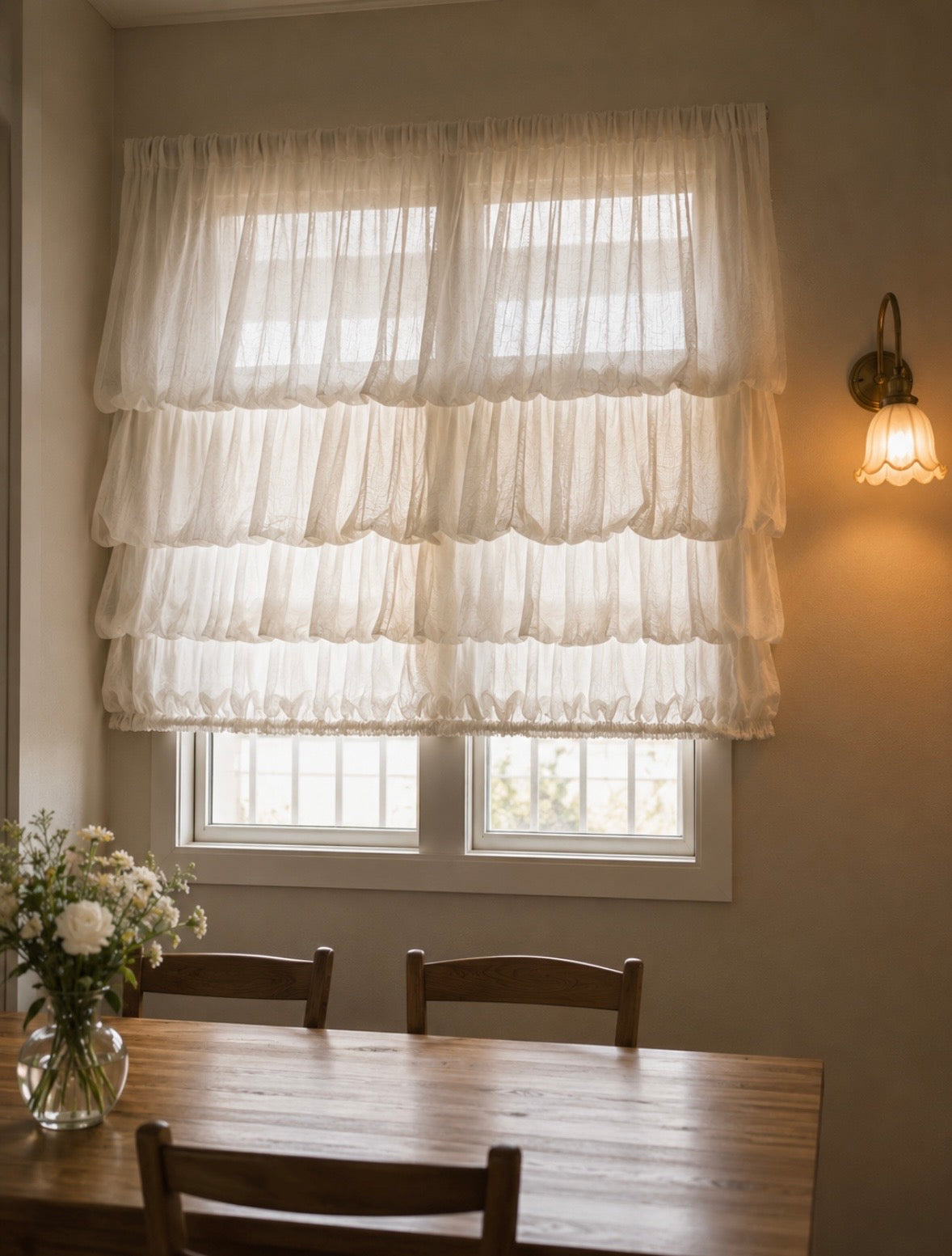natural linen roman shade