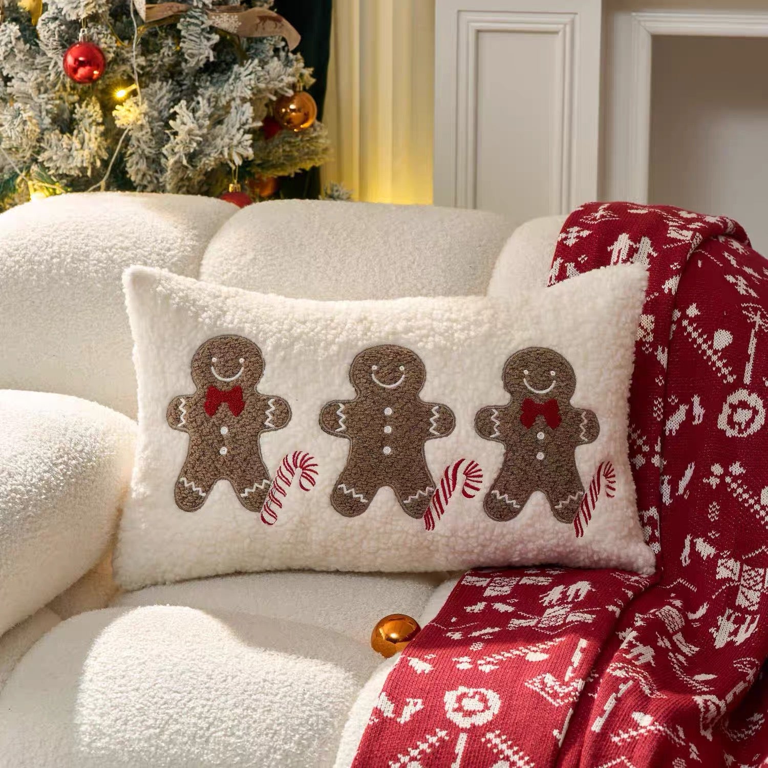 gingerbread man cushion