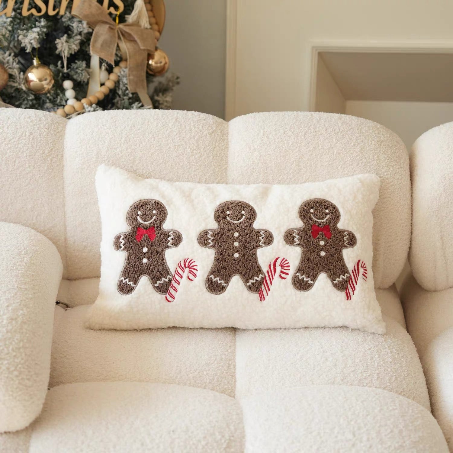 gingerbread man cushion