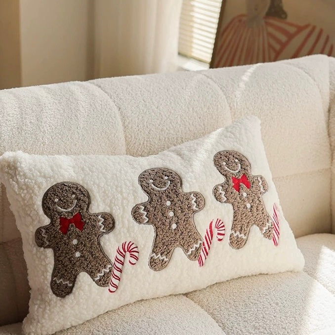 gingerbread man cushion