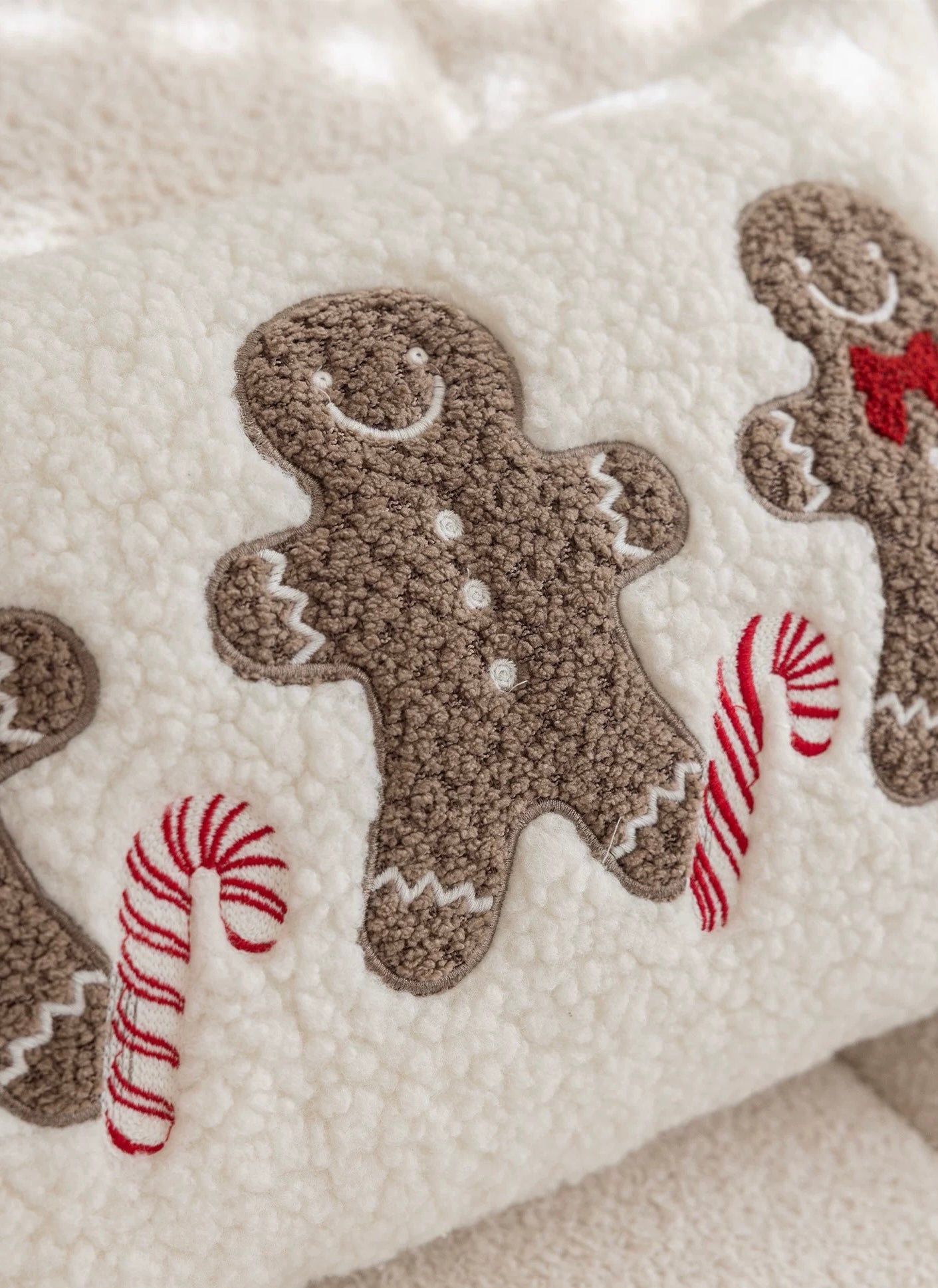 gingerbread man cushion