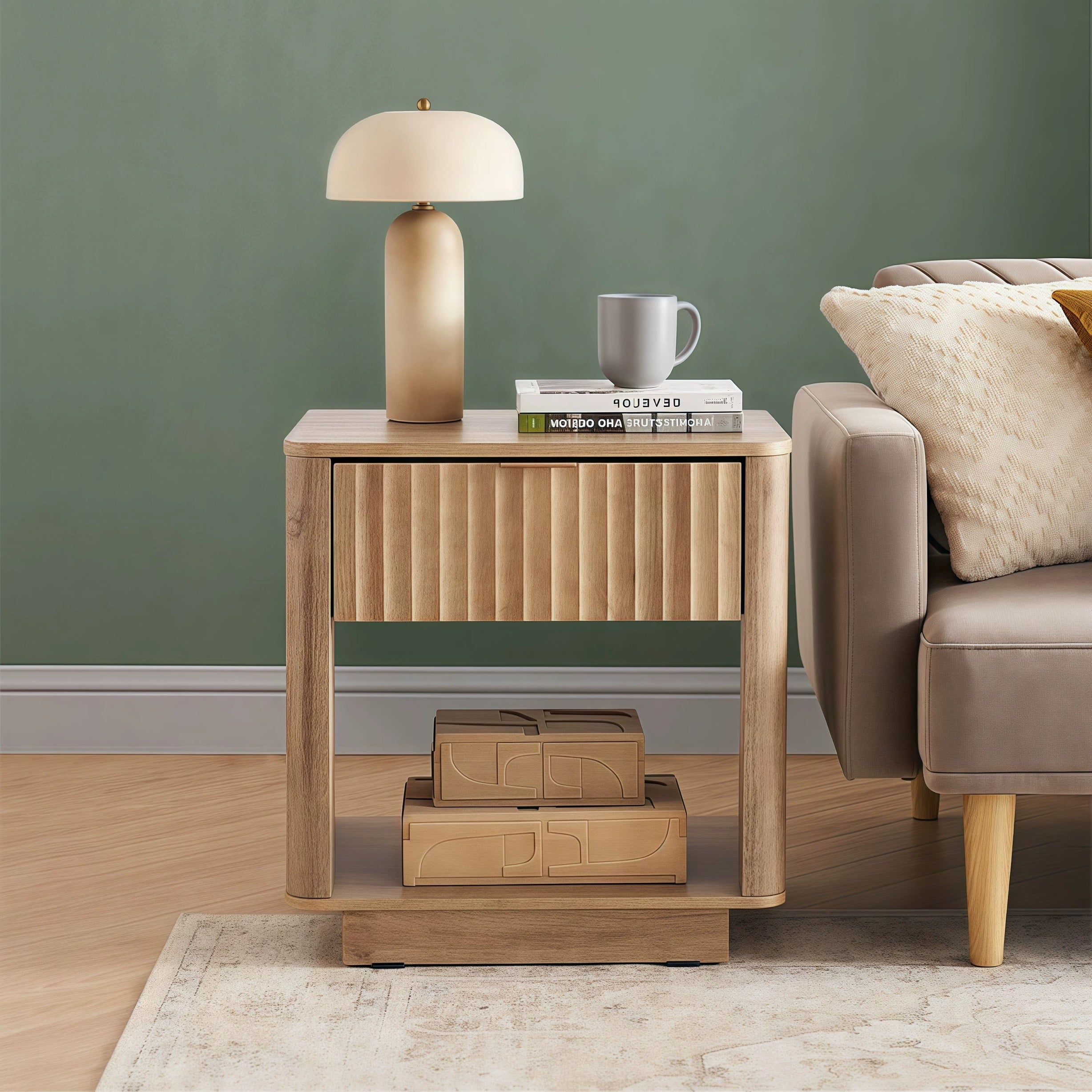 modern grove bedside table