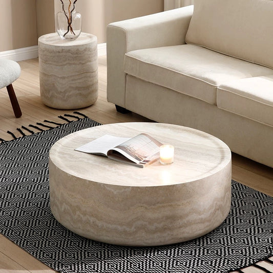 travertine luxe table