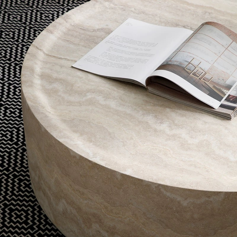 travertine luxe table