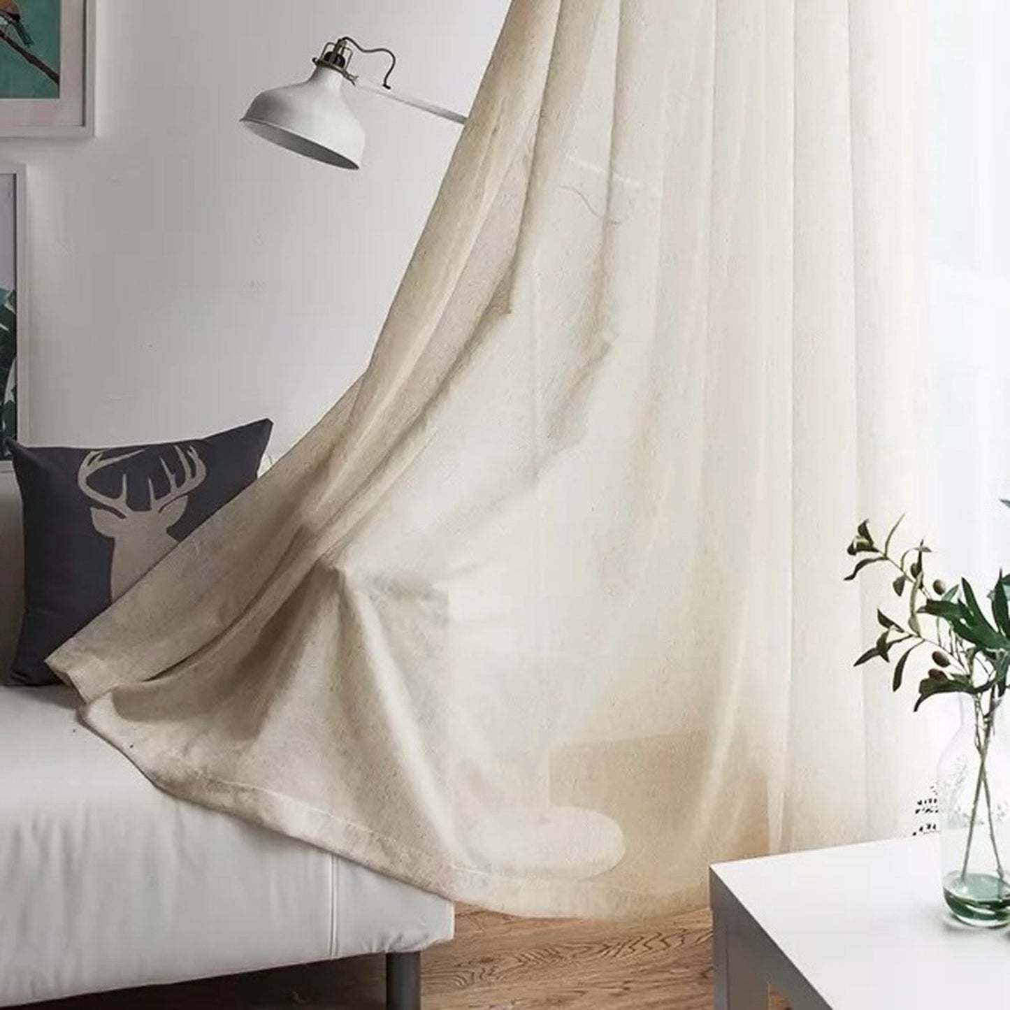 linen simple curtain