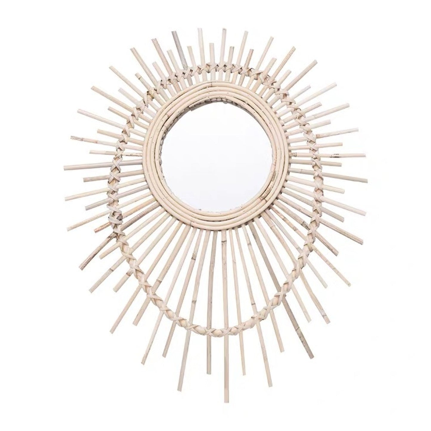 rattan boheme mirror