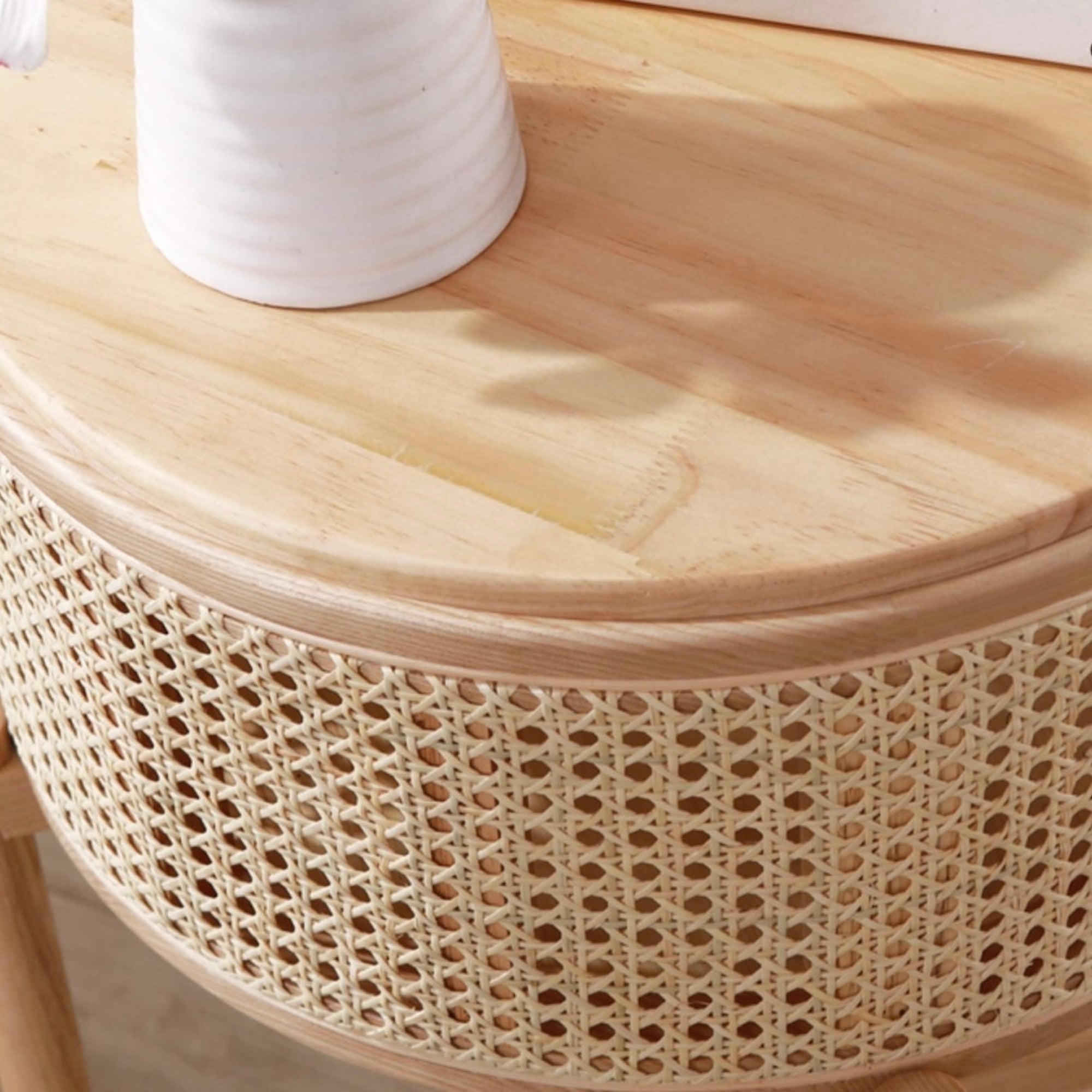 rattan round side table – Byron Life's