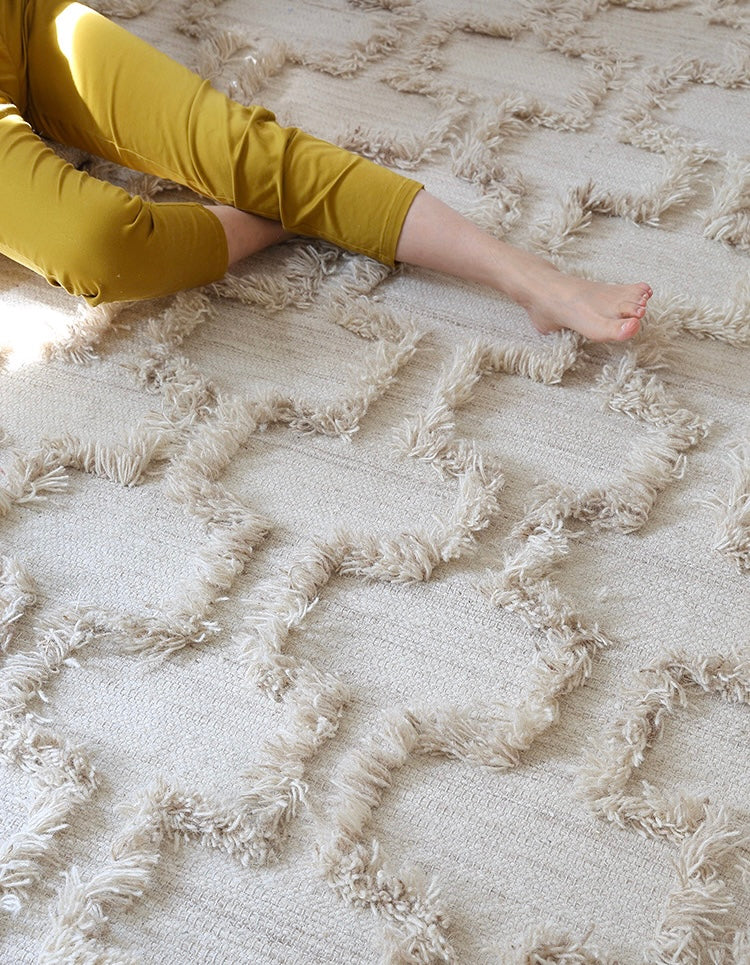 shaggy maze rug