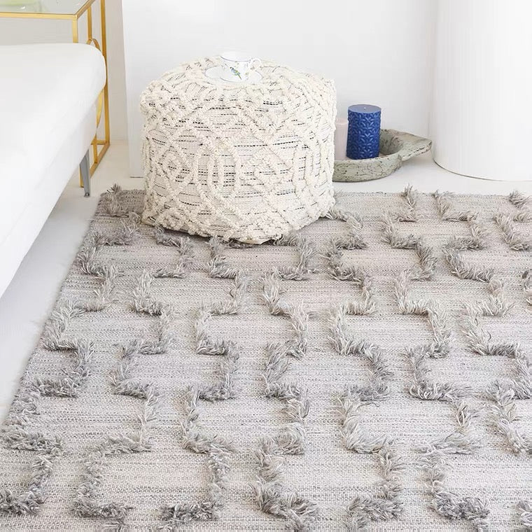 shaggy maze rug