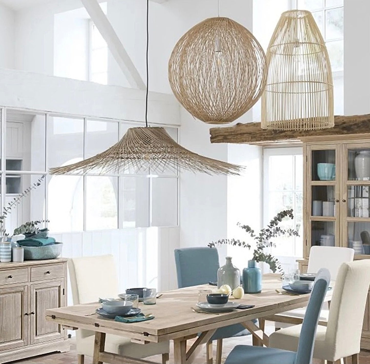 rattan pendant shade