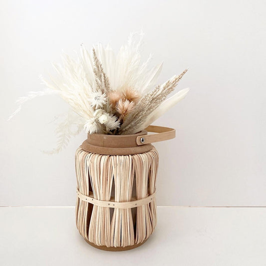 bamboo lantern flower vase