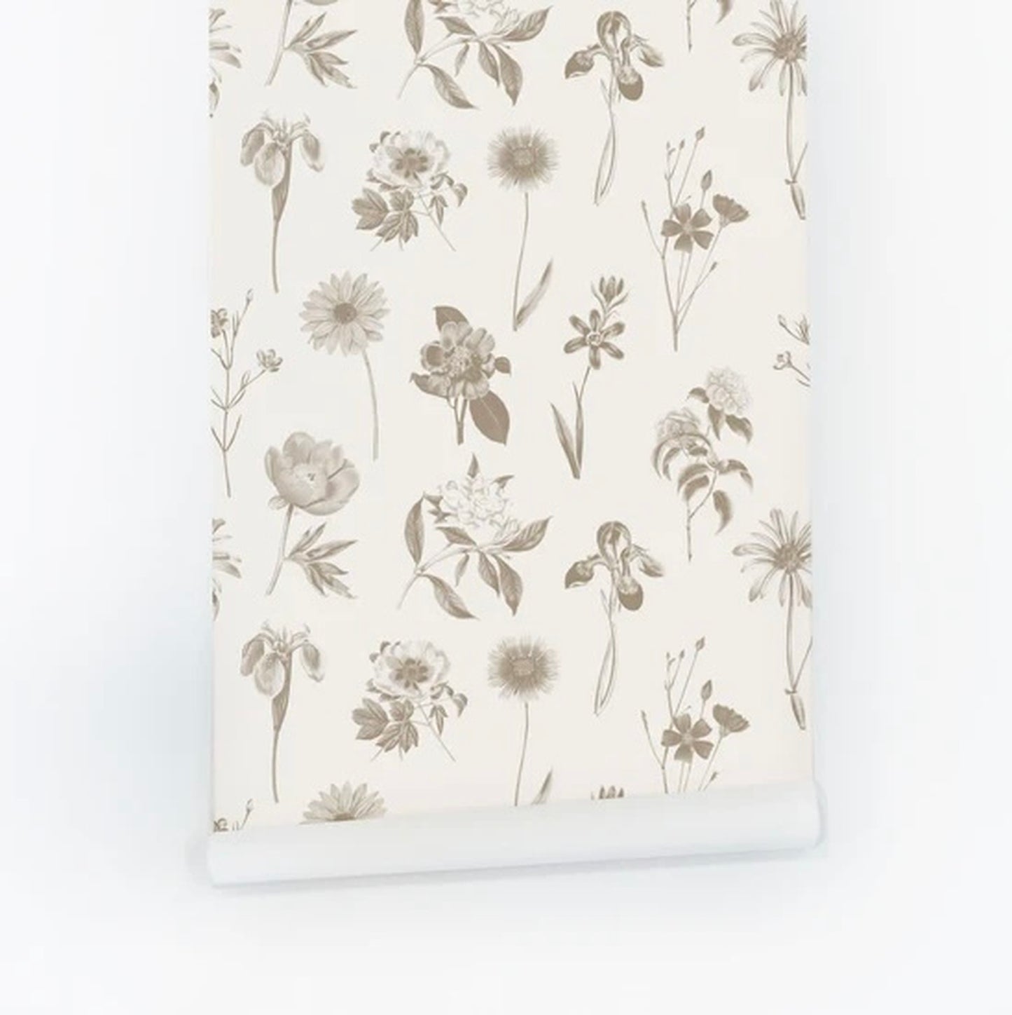 vintage floral design removable wallpaper