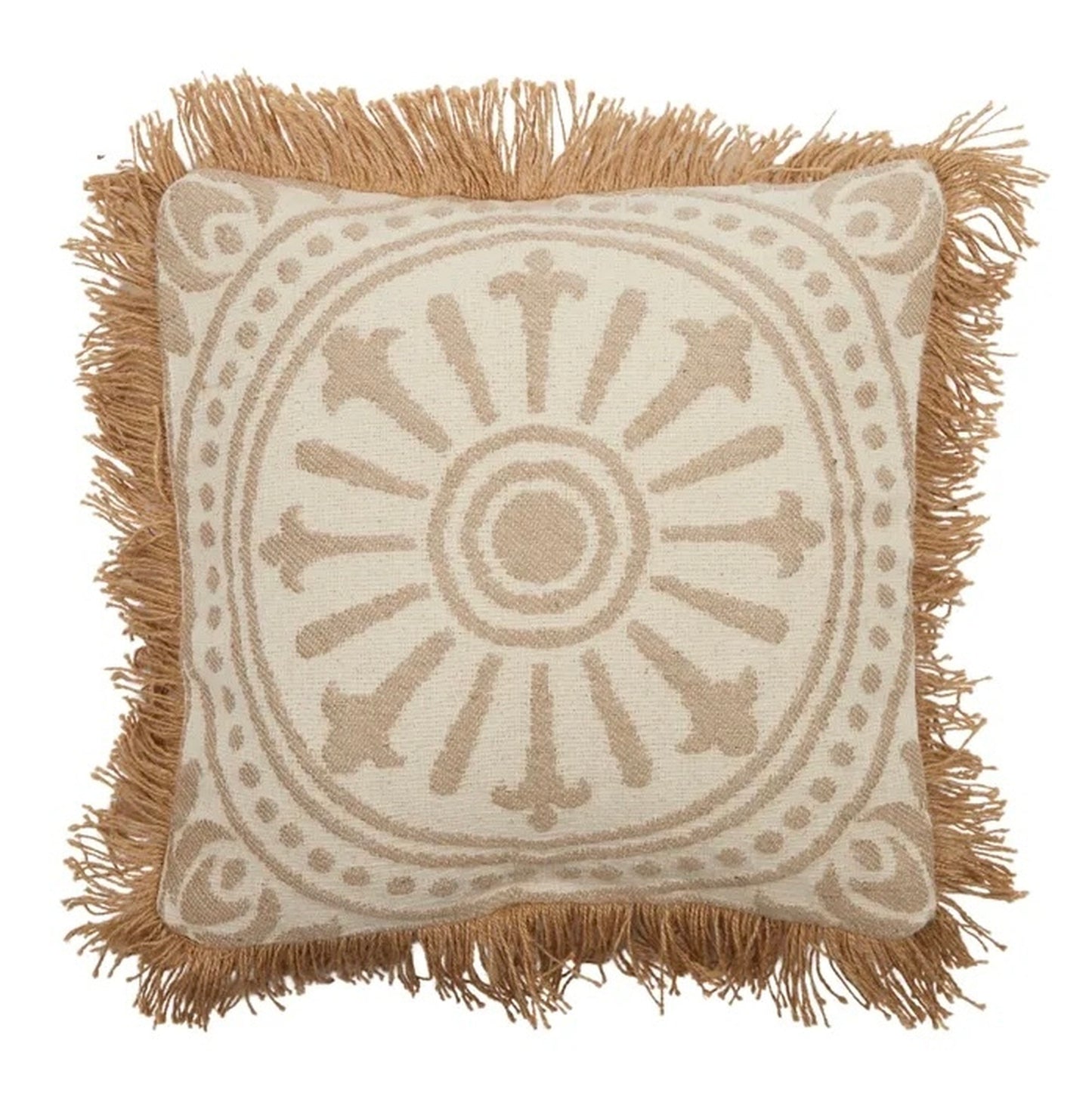 serra cotton jute cushion cover