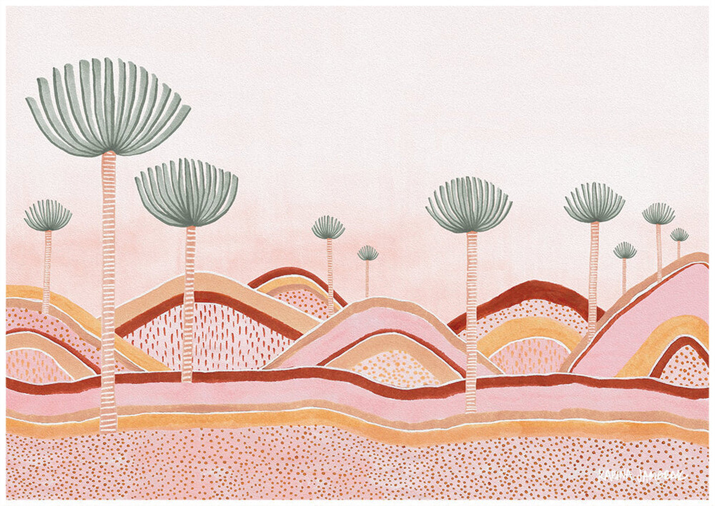 【karina jambrak art】dusty pink dunes