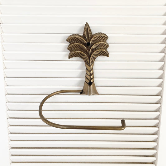 palm tree towel holder